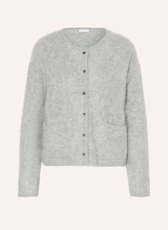 MRS & HUGS Strickjacke aus Cashmere HELLGRAU