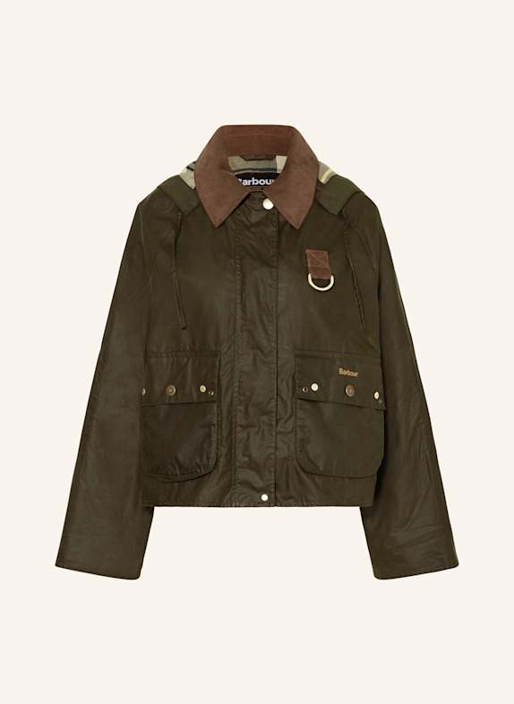 Barbour Fieldjacket ERMA mit abnehmbarer Kapuze DUNKELGRÜN