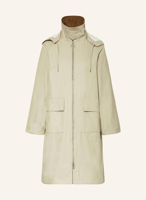 Barbour Mantel JEMA mit abnehmbarer Kapuze CREME