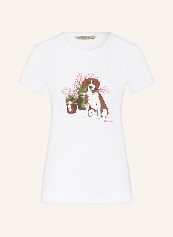 Barbour T-Shirt BOWLAND WEISS