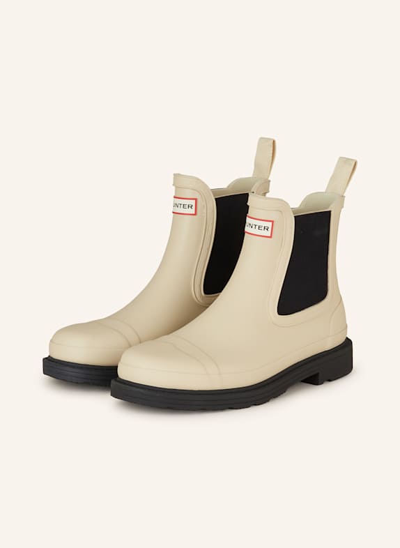 HUNTER Chelsea boots COMMANDO CREAM/ BLACK