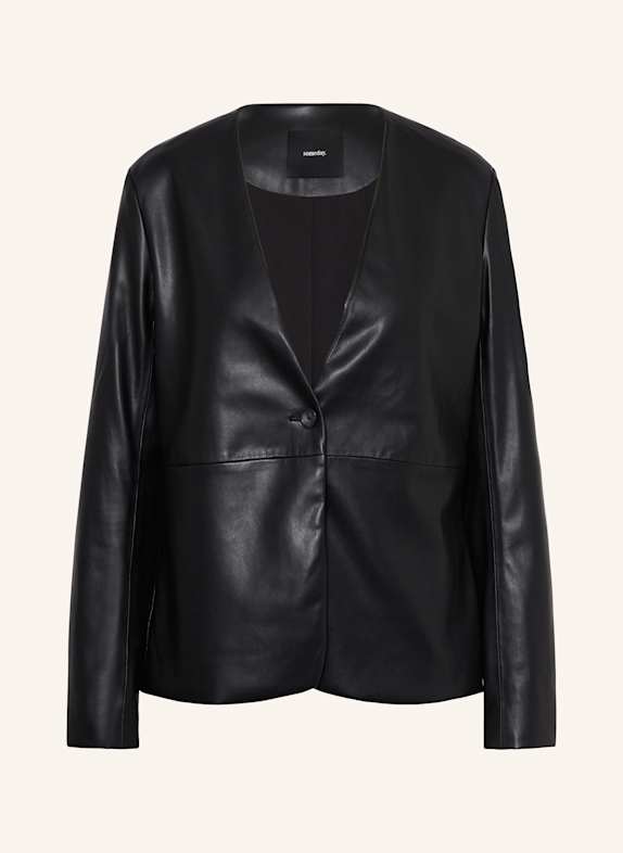 someday Blazer NOEBE in Lederoptik SCHWARZ
