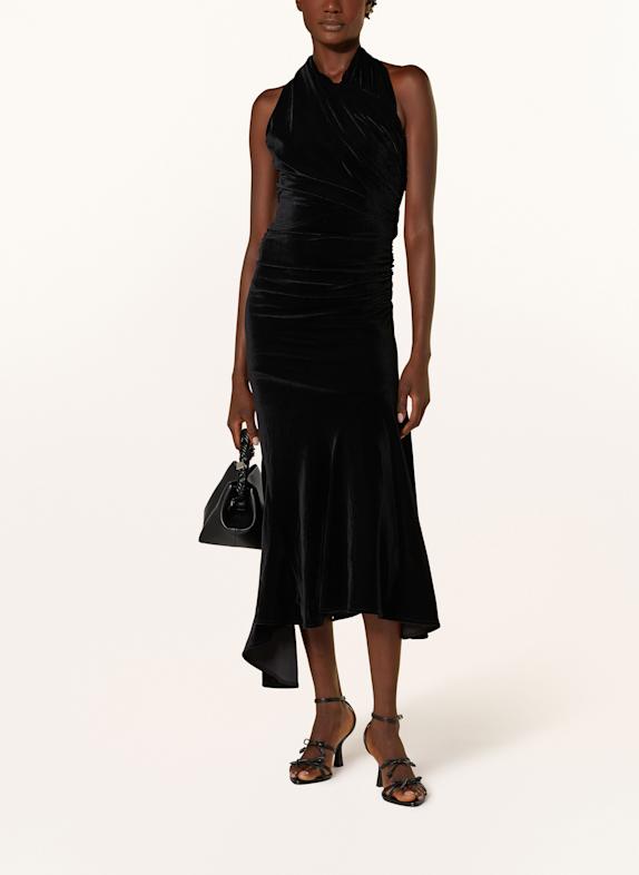 GANNI Abendkleid SCHWARZ