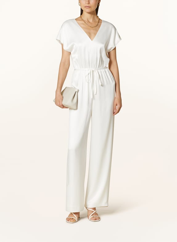 MRS 
HUGS Satin jumpsuit WHITE