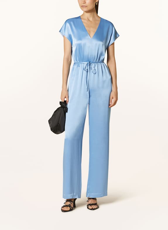 MRS 
HUGS Satin jumpsuit LIGHT BLUE
