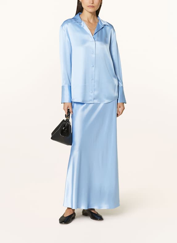 MRS 
HUGS Satin blouse LIGHT BLUE