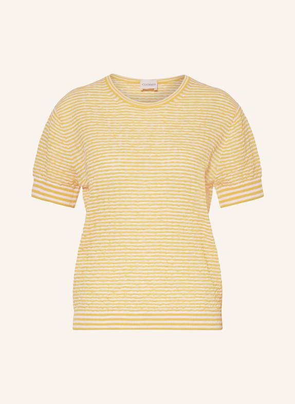CLOSED T-Shirt GELB/ WEISS