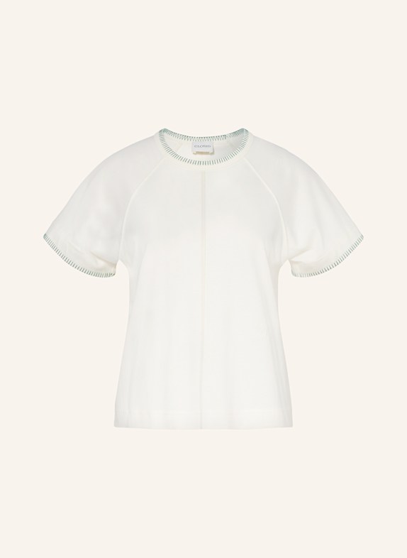 CLOSED Cropped-Shirt ECRU/ GRÜN