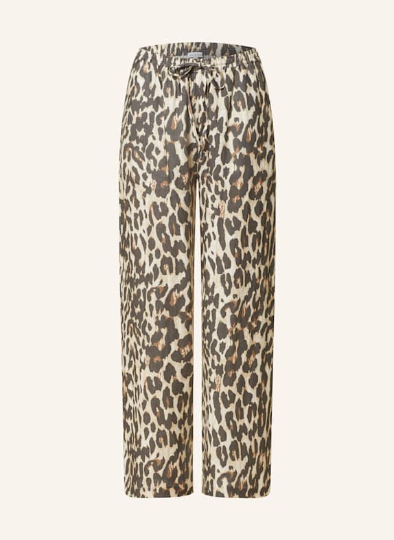 MRS & HUGS Linen trousers CREAM/ ECRU/ BLACK