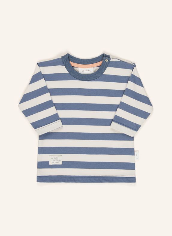 Sanetta PURE Longsleeve WEISS/ BLAUGRAU