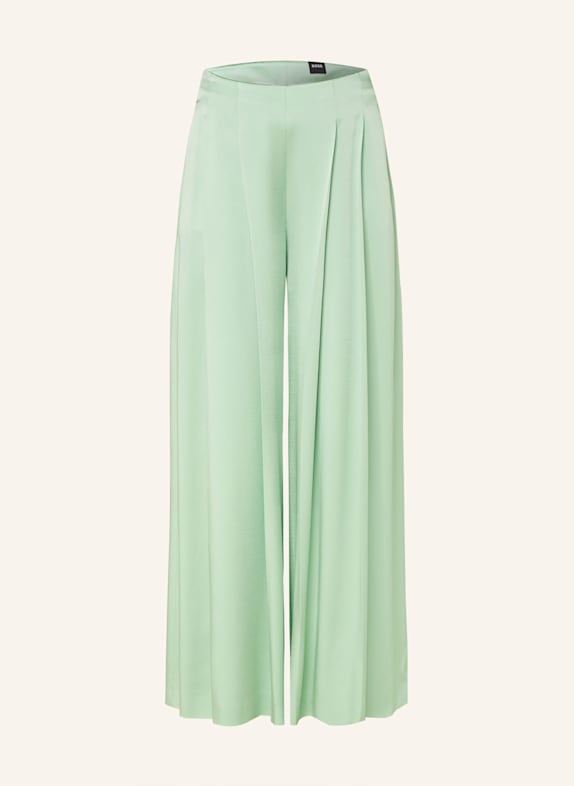 BOSS Marlenehose TETOSA aus Satin MINT