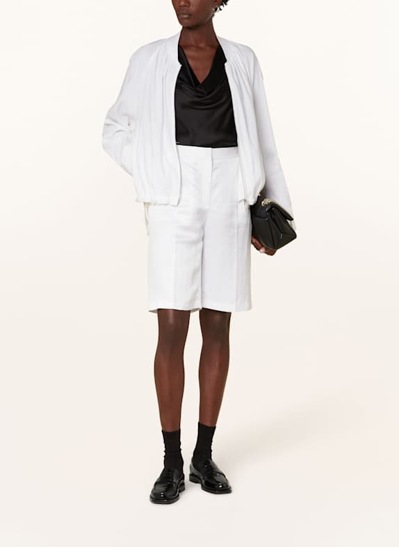 BOSS Blouson JALPES mit Leinen WEISS