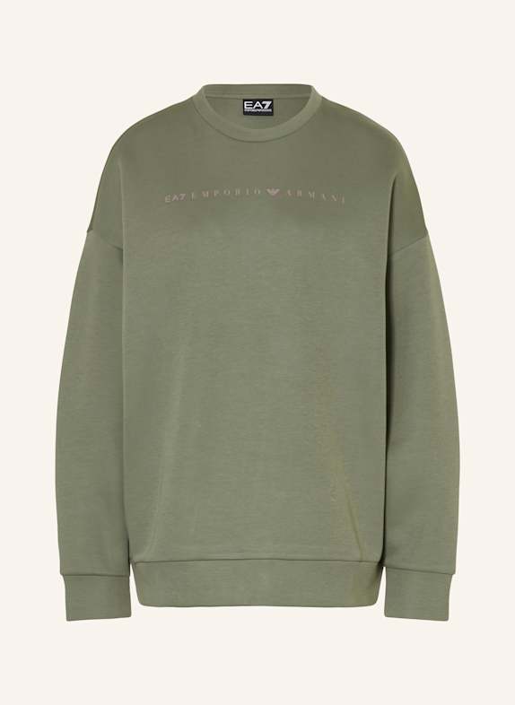 Giorgio ARMANI loafers logo-embroidered short-sleeve polo shirt Sweatshirt LIGHT GREEN