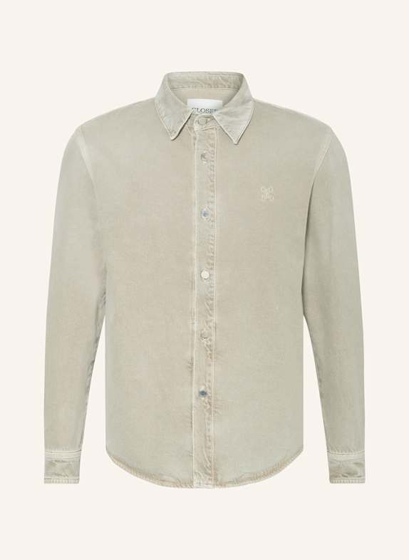 CLOSED Denim shirt comfort fit LIGHT GREEN