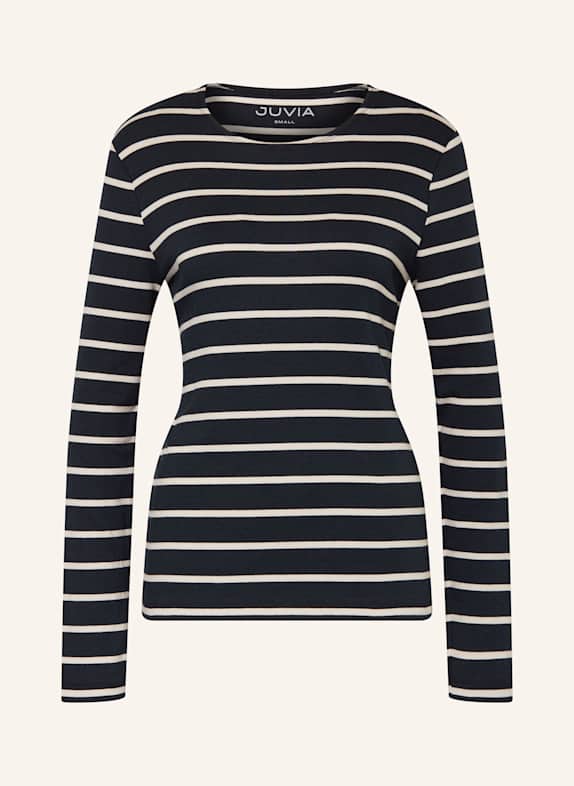 Juvia Long sleeve shirt JULIANE BLACK/ CREAM