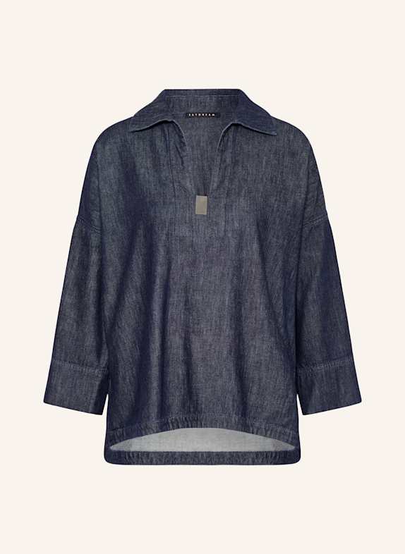 MAC DAYDREAM Jeansbluse MALIBU mit 3/4-Arm DUNKELBLAU