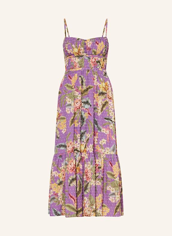 watercult Beach dress DREAMSCAPE TROPICS PURPLE/ GREEN/ DARK YELLOW