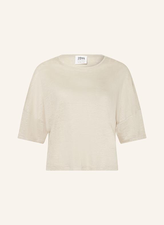 DRYKORN Pullover KUSIA aus Leinen mit 3/4-Arm HELLBRAUN