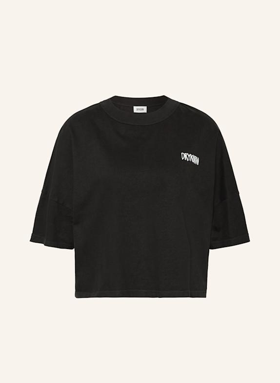 DRYKORN T-Shirt KUSIA SCHWARZ/ WEISS