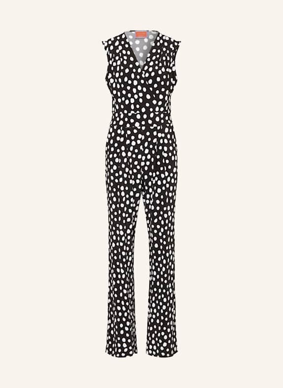 ANNA's Jumpsuit in Wickeloptik SCHWARZ/ WEISS