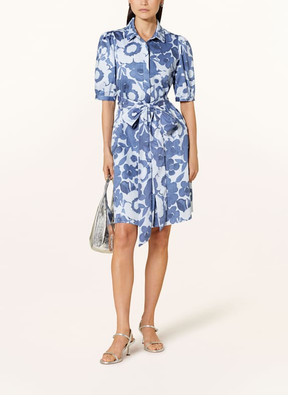 ANNA's Hemdblusenkleid BLAUGRAU/ HELLBLAU