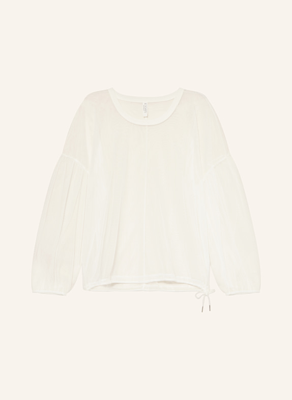 10DAYS Longsleeve aus Mesh WEISS