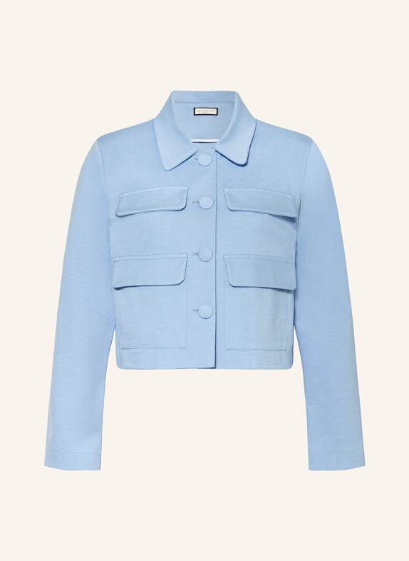 SEM PER LEI Kastenjacke aus Jersey HELLBLAU