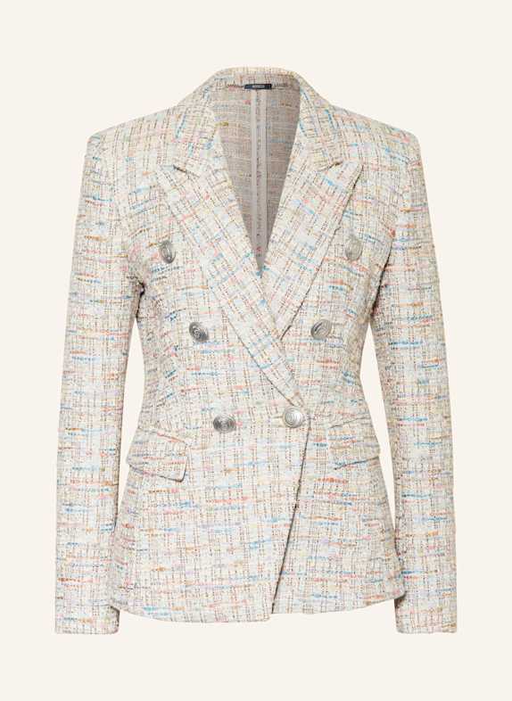 NVSCO Bouclé-Blazer KLEA mit Glitzergarn ECRU/ ROSÉ/ HELLBLAU