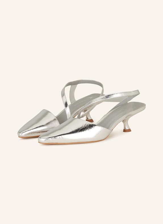 CARRANO Slingpumps SILBER