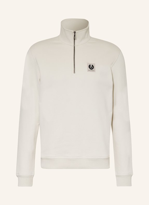 BELSTAFF Half-zip sweater in sweatshirt fabric CREAM