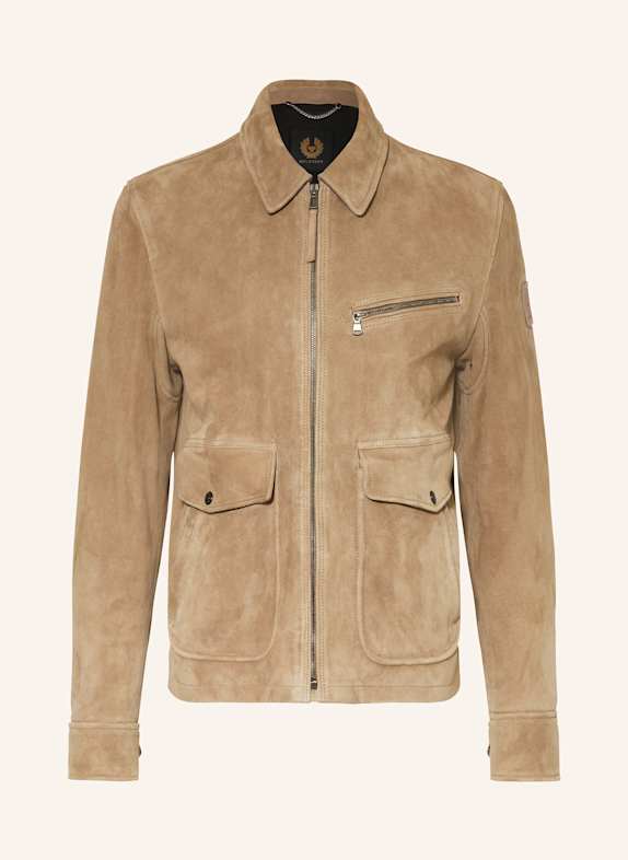 BELSTAFF PATTERSON leather jacket LIGHT BROWN