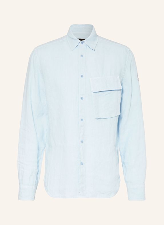 BELSTAFF Linen shirt SCALE Comfort Fit LIGHT BLUE