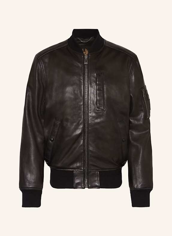 BELSTAFF MARKER leather jacket BLACK