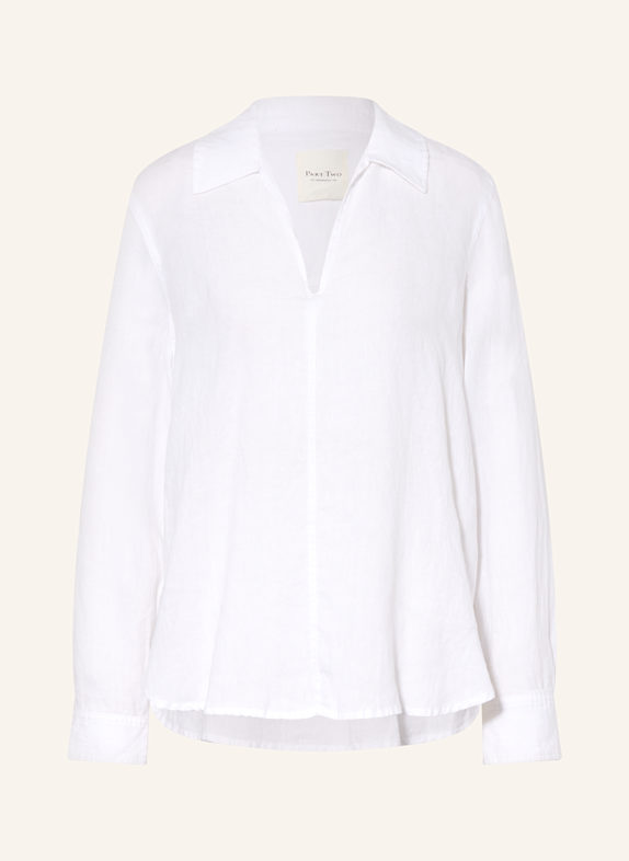 Part Two Blusenshirt aus Leinen WEISS