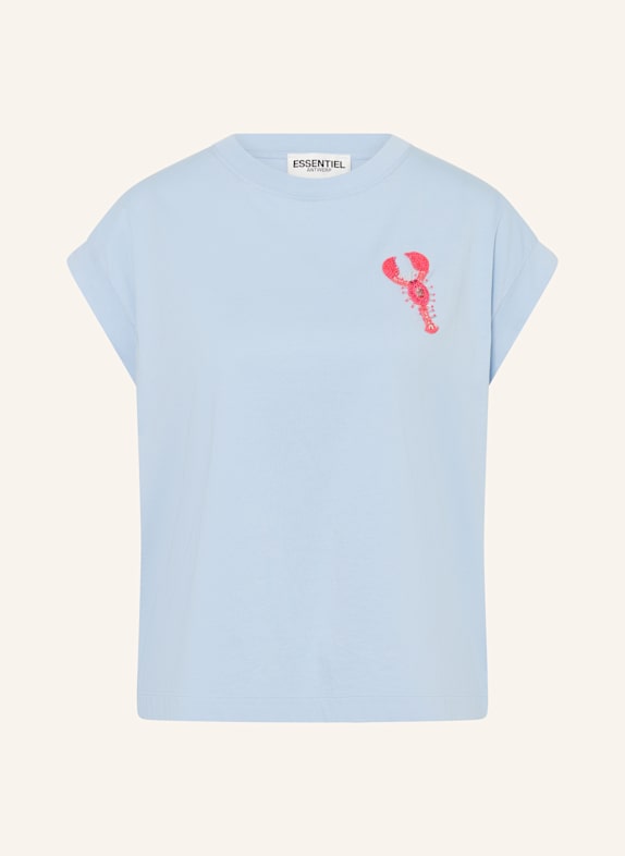 ESSENTIEL ANTWERP T-Shirt HOBSTER HELLBLAU