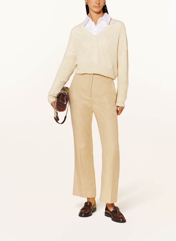 WEEKEND Max Mara Hose AGAPE mit Leinen CAMEL