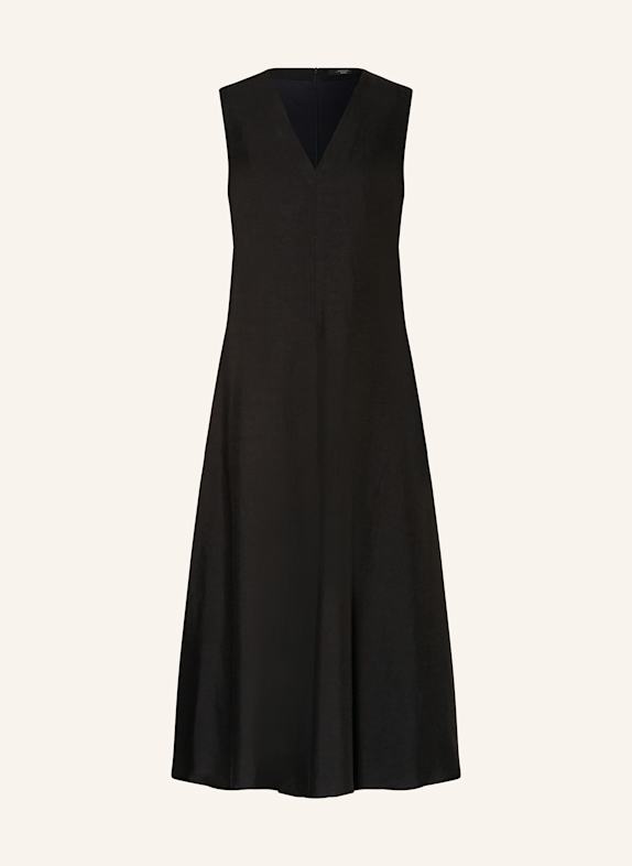 WEEKEND Max Mara Kleid EGOISTA mit Leinen SCHWARZ