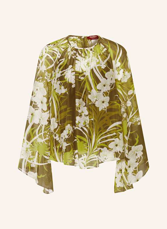 Max Mara STUDIO Blusenshirt CAPRARA KHAKI/ HELLGRÜN
