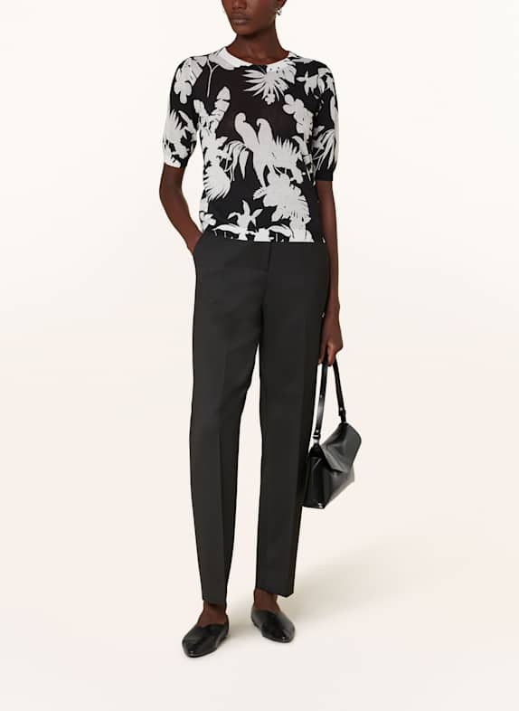 Max Mara STUDIO Gebreid shirt COMODO ZWART / WIT