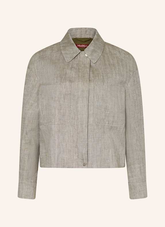 Max Mara STUDIO Jacke LUCAS aus Leinen HELLGRÜN