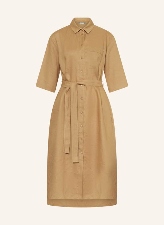 MM Hemdblusenkleid SALUTE aus Leinen CAMEL
