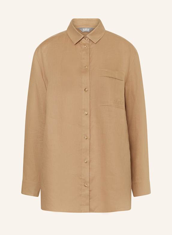 MM Hemdbluse NOEL aus Leinen CAMEL
