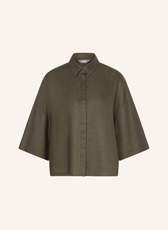 MM Leinenbluse MIRANO mit 3/4-Arm KHAKI
