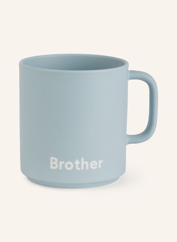 DESIGN LETTERS Mug BROTHER BLUE GRAY