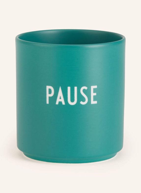 DESIGN LETTERS Becher PAUSE GRÜN