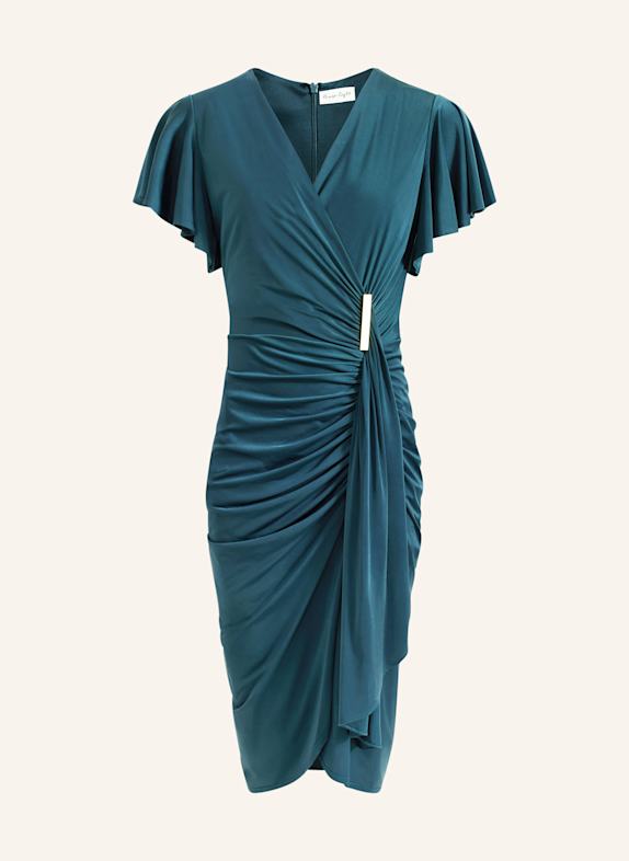 Phase Eight Wickelkleid BECKY mit Leinen PETROL