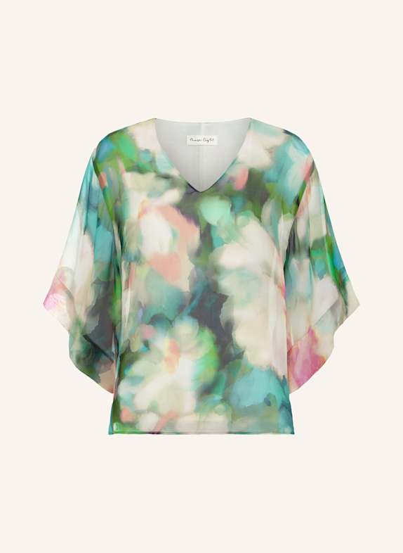 Phase Eight Blusenshirtt AVA mit 3/4-Arm GR&Uuml;N/ CREME/ ROSA