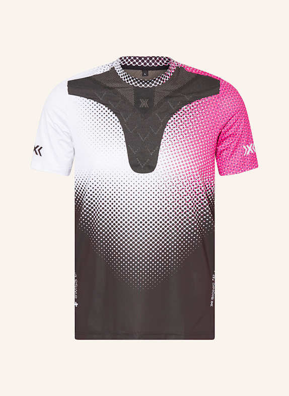 X-BIONIC Functional underwear shirt X-BIONIC® RADIACTOR 4.0 with cropped leg length BLACK/ WHITE/ NEON PINK