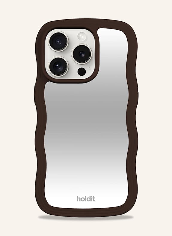 holdit Smartphone-Hülle WAVY DUNKELBRAUN
