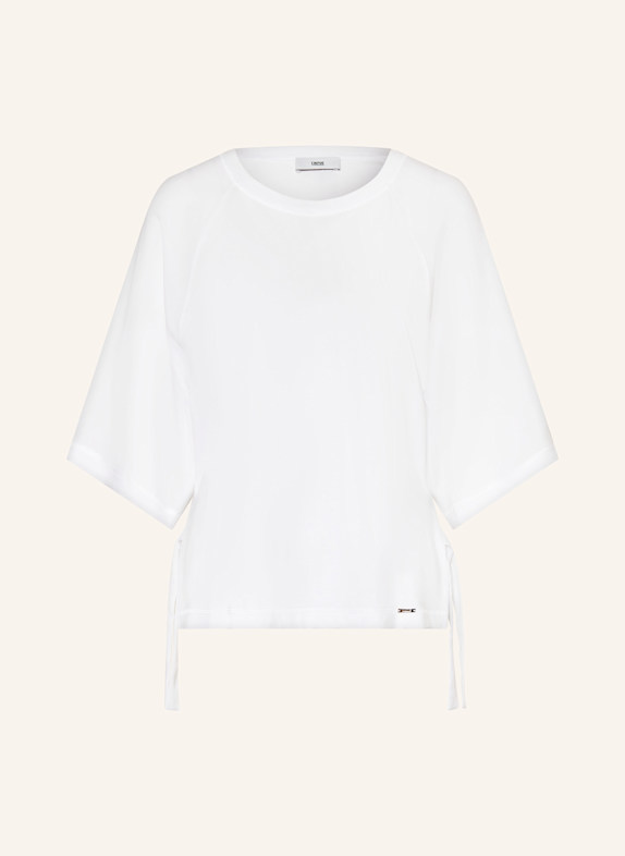 CINQUE Blusenshirt CIFINE im Materialmix WEISS